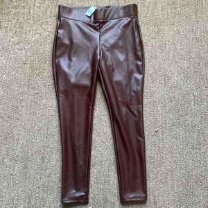 LOFT Faux Leather Lined Leggings